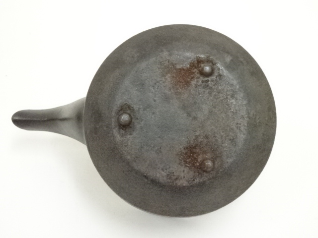 道具 ] - 道具 人間国宝 高橋敬典造 竹地紋銚子（替蓋付）（共箱